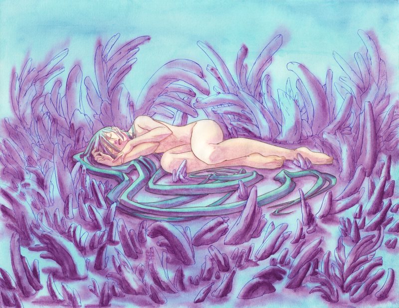水底に眠る女
