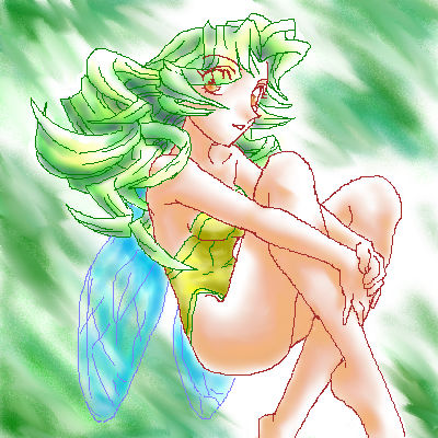 緑色の妖精さん